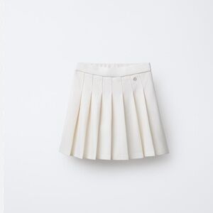 ZARA KIDS NWT Cream Pleated Skirt
